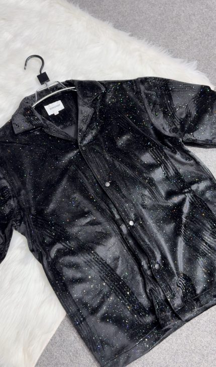 Galaxy Velvet Drop Shoulder